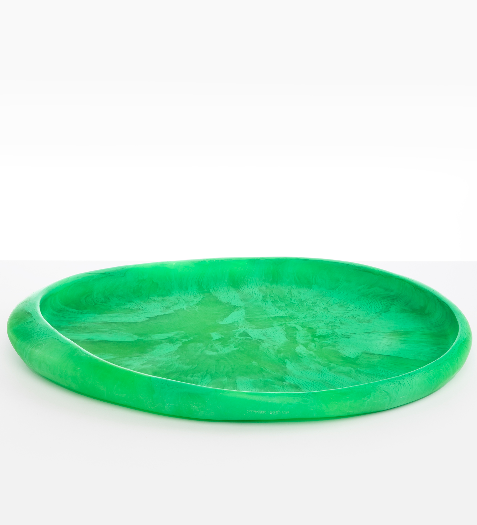 Dinosaur Designs Rock Tray Serving Trays in Leaf Colour resin