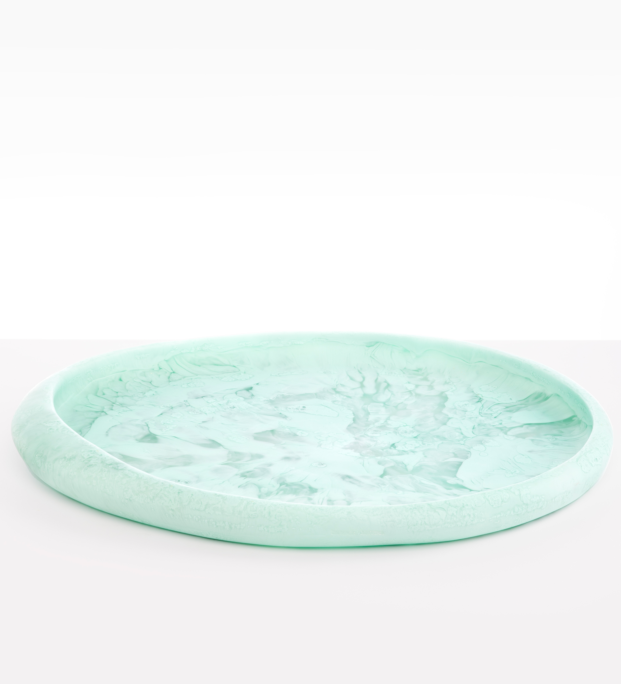 Dinosaur Designs Rock Tray Serving Trays in Mint Colour resin
