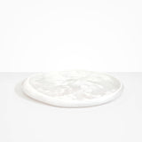 Dinosaur Designs Rock Tray Serving Trays in Snow Swirl Colour resin