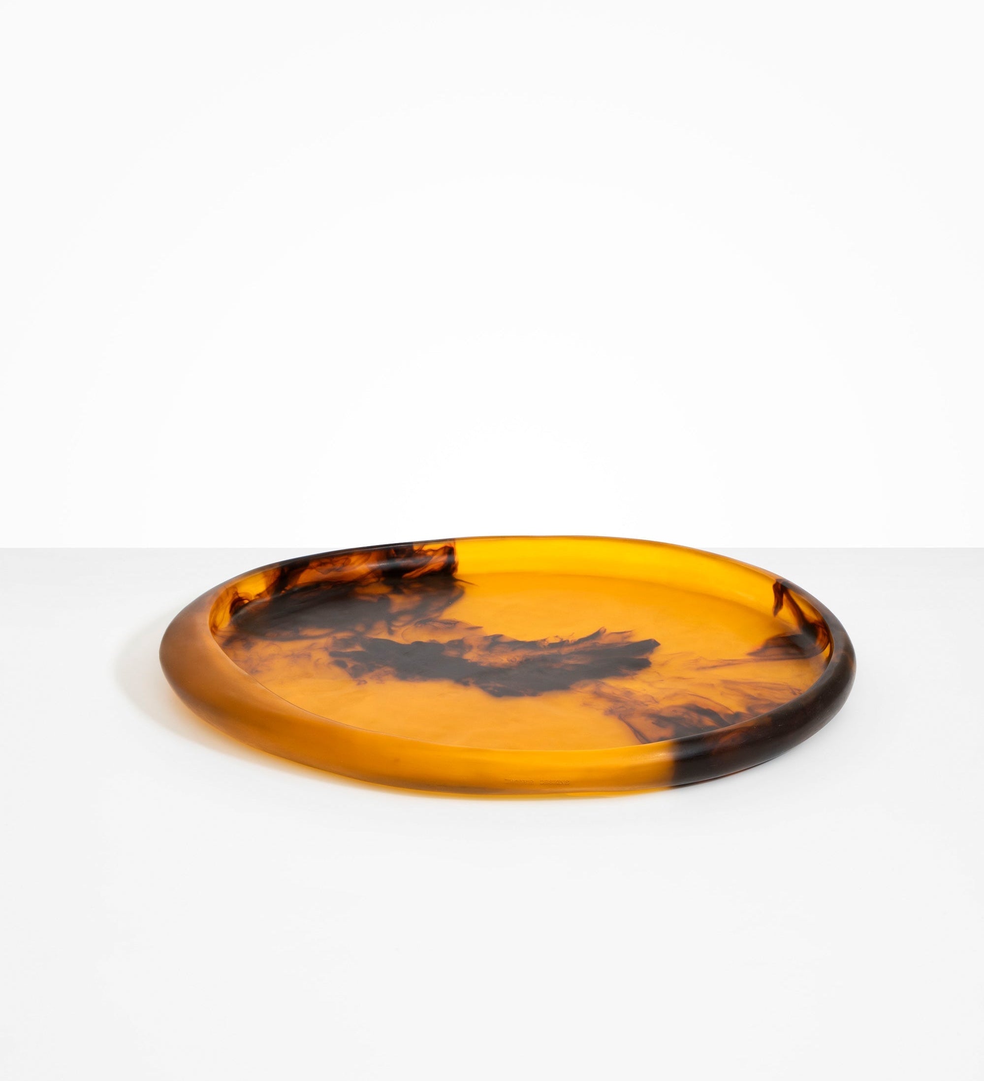 Dinosaur Designs Rock Tray Serving Trays in Tortoise Colour resin