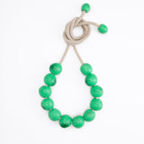 Dinosaur Designs Bold Ball Necklace in Leaf Colour resin