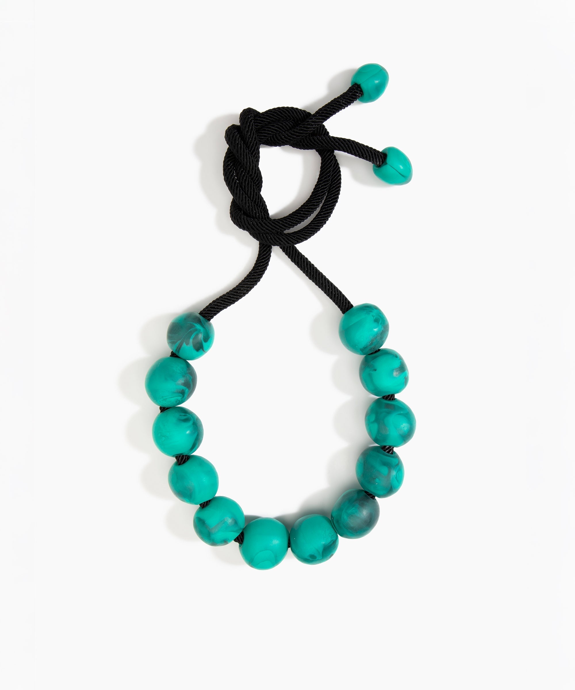 Dinosaur Designs Bold Ball Necklace in Mineral Swirl Colour resin