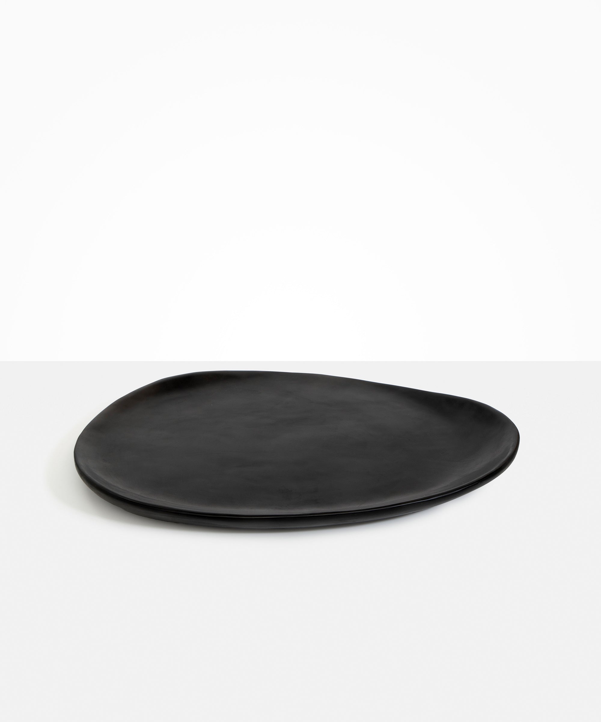 Dinosaur Designs Large Pebble Platter Serving Platters in Black Colour resin