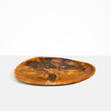 Dinosaur Designs Large Pebble Platter in Dark Horn Colour resin.