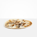 Dinosaur Designs Large Pebble Platter in Light Horn Colour resin.