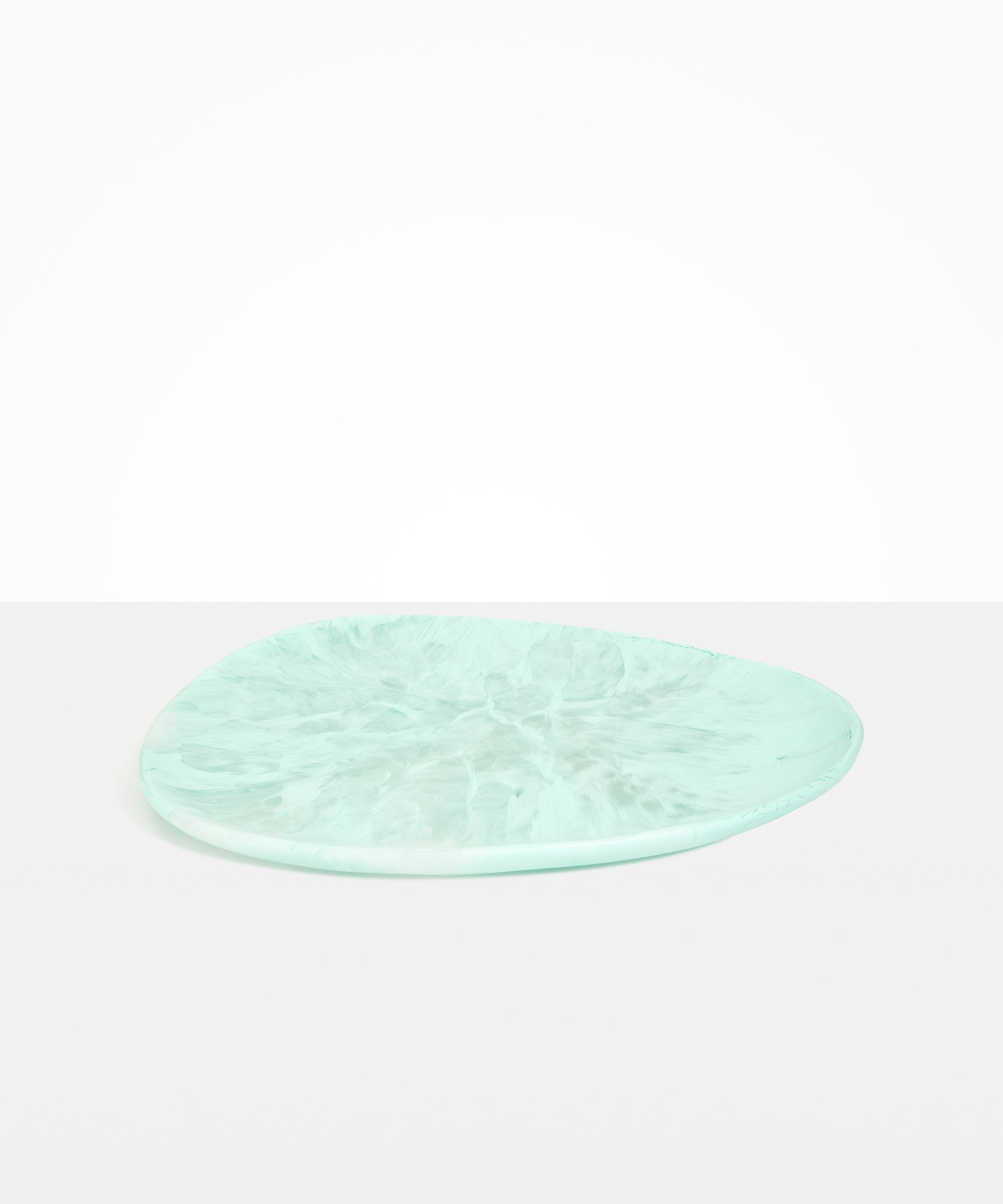 Dinosaur Designs Large Pebble Platter Serving Platters in Mint Colour resin