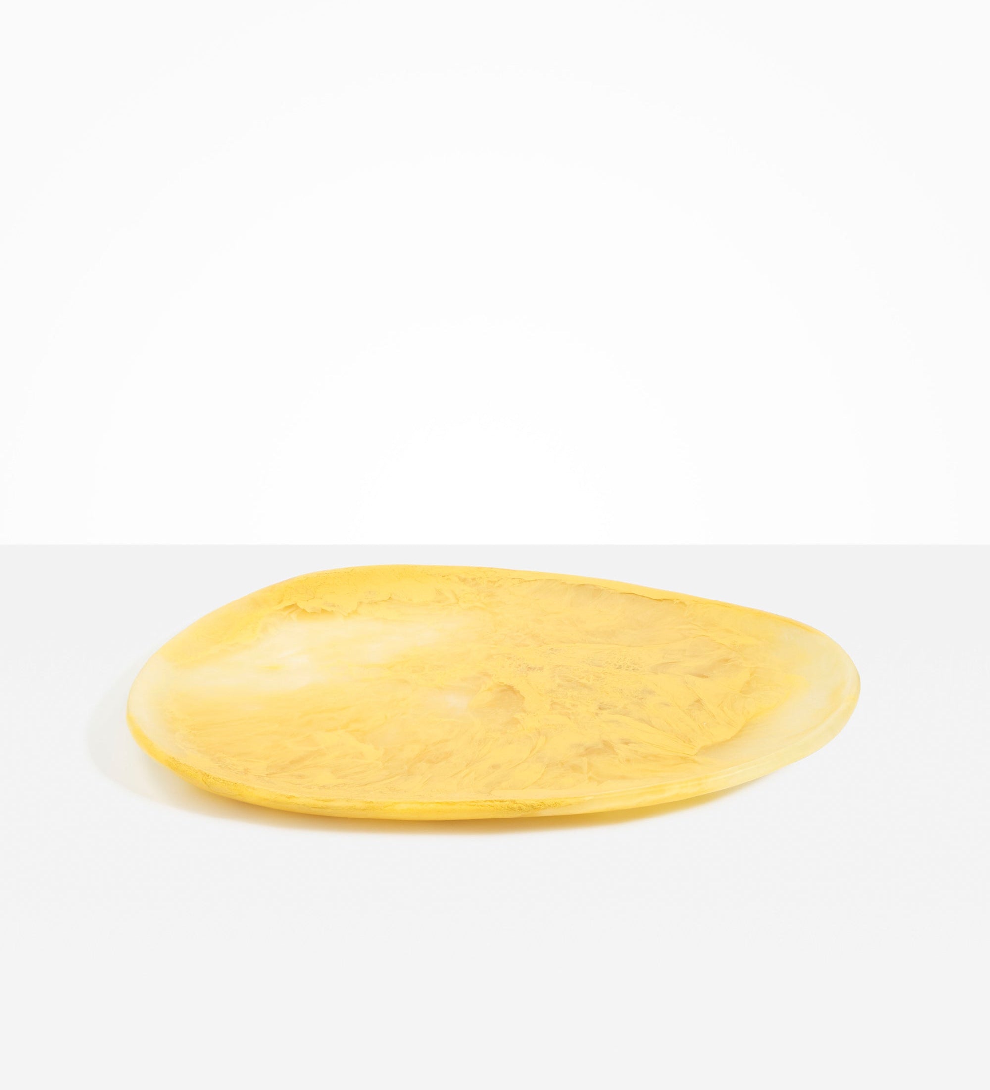 Dinosaur Designs Large Pebble Platter Serving Platters in Pollen Colour resin