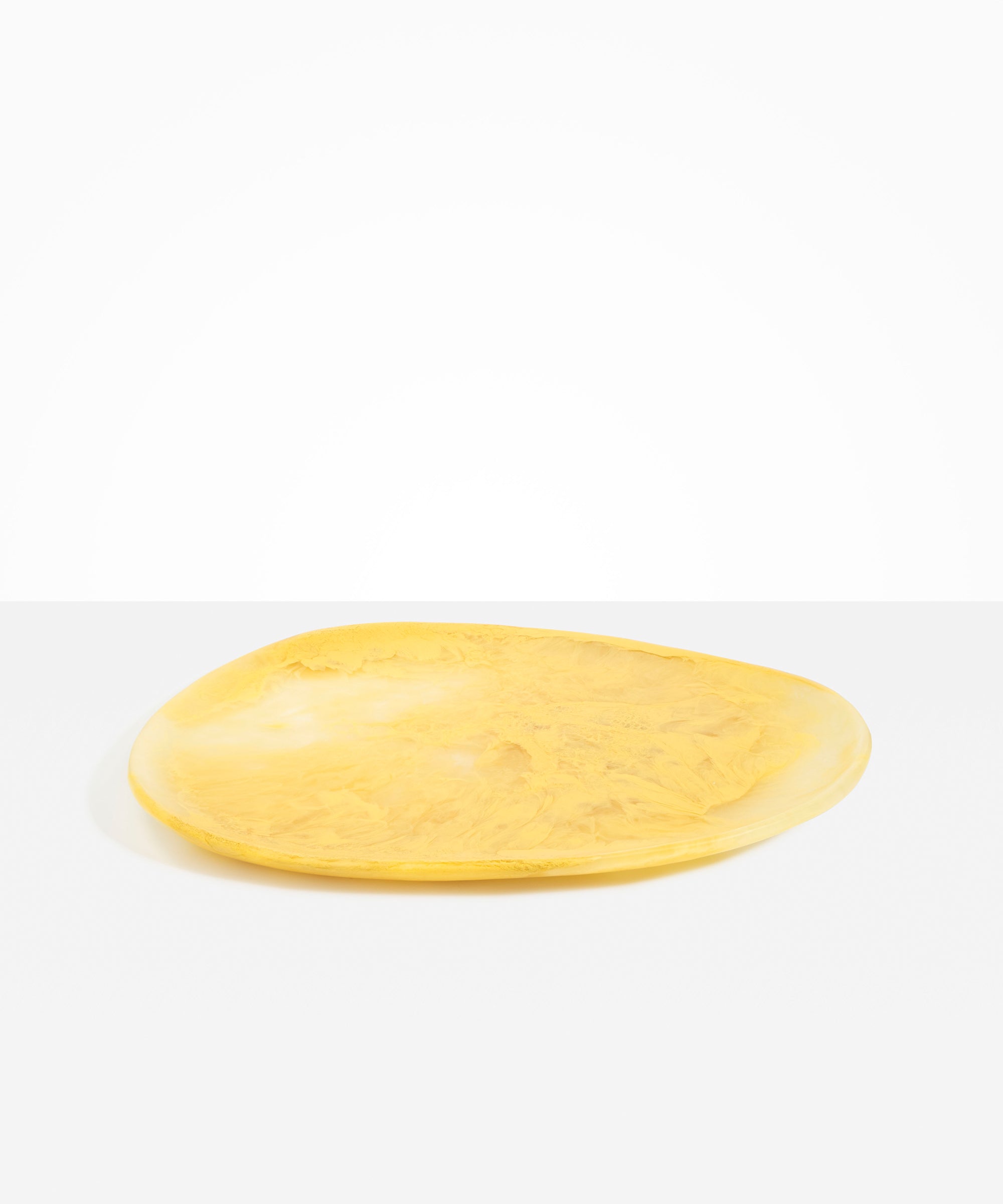 Dinosaur Designs Large Pebble Platter Serving Platters in Pollen Colour resin