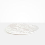 Dinosaur Designs Large Pebble Platter Serving Platters in Snow Swirl Colour resin