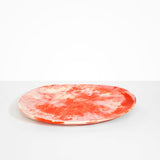 Dinosaur Designs Large Pebble Platter in Strawberry Colour resin.