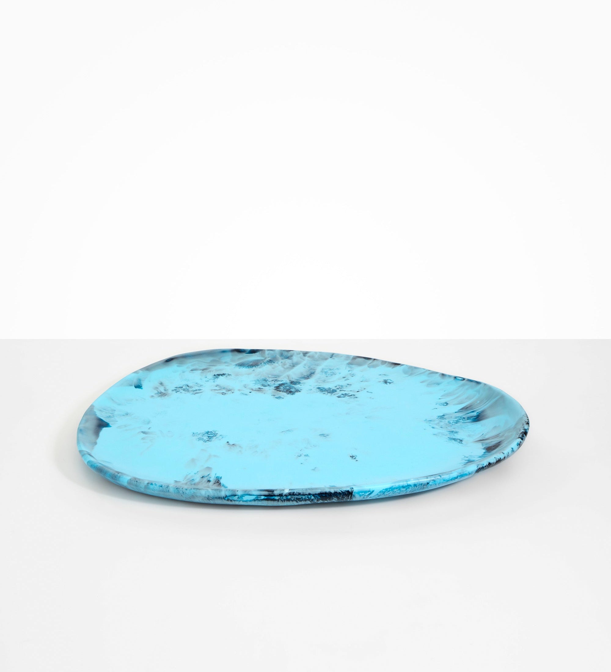 Dinosaur Designs Large Pebble Platter Serving Platters in Water Colour resin