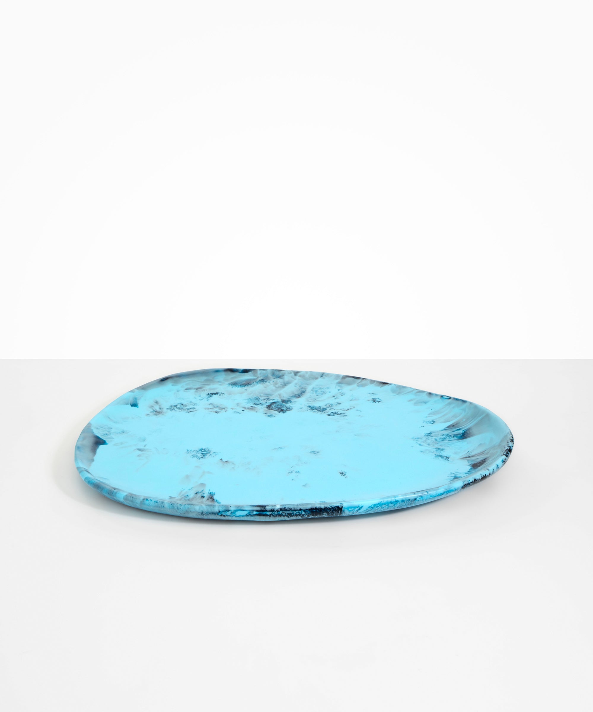 Dinosaur Designs Large Pebble Platter Serving Platters in Water Colour resin
