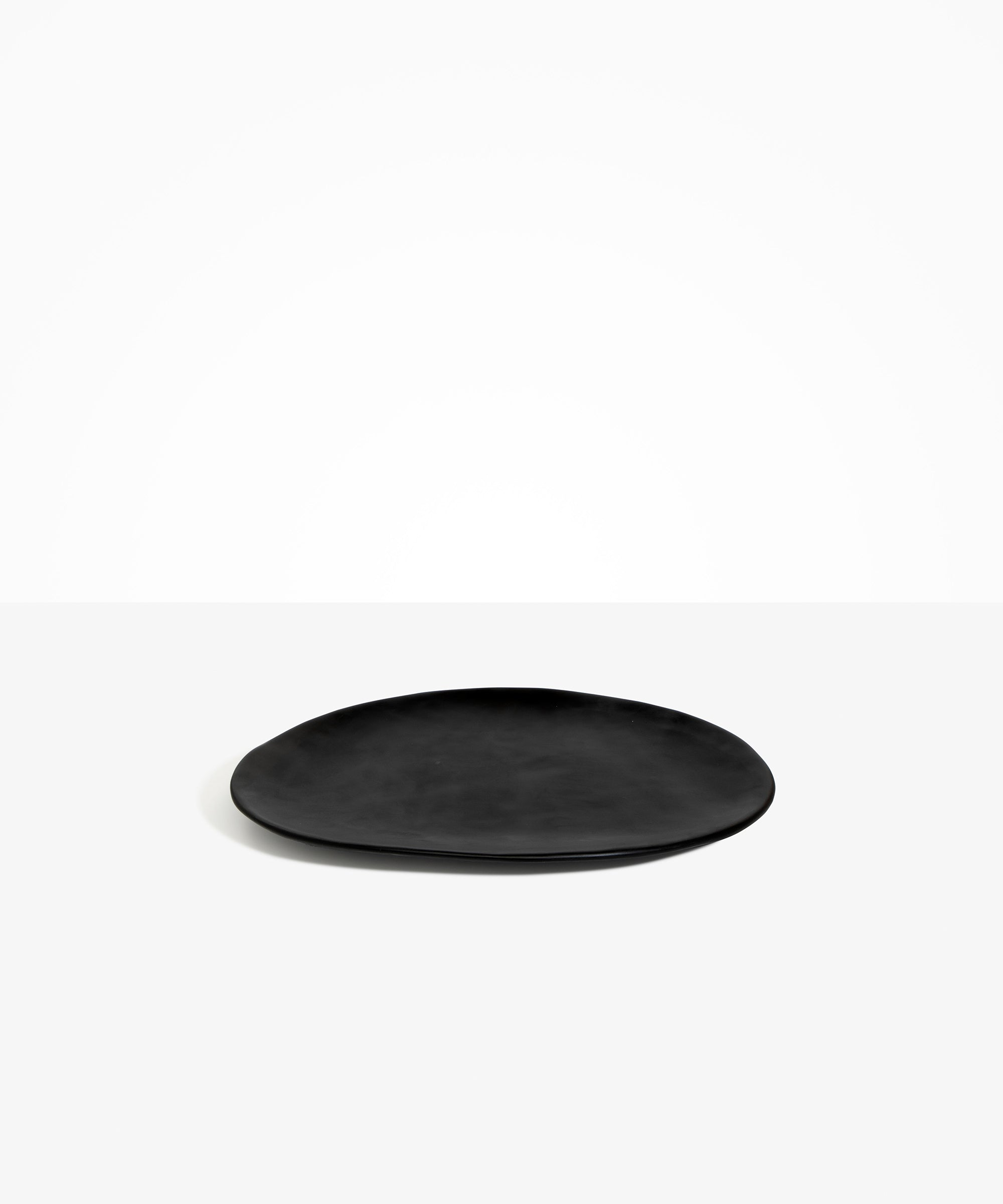 Dinosaur Designs Large Temple Platter in Black Colour resin..