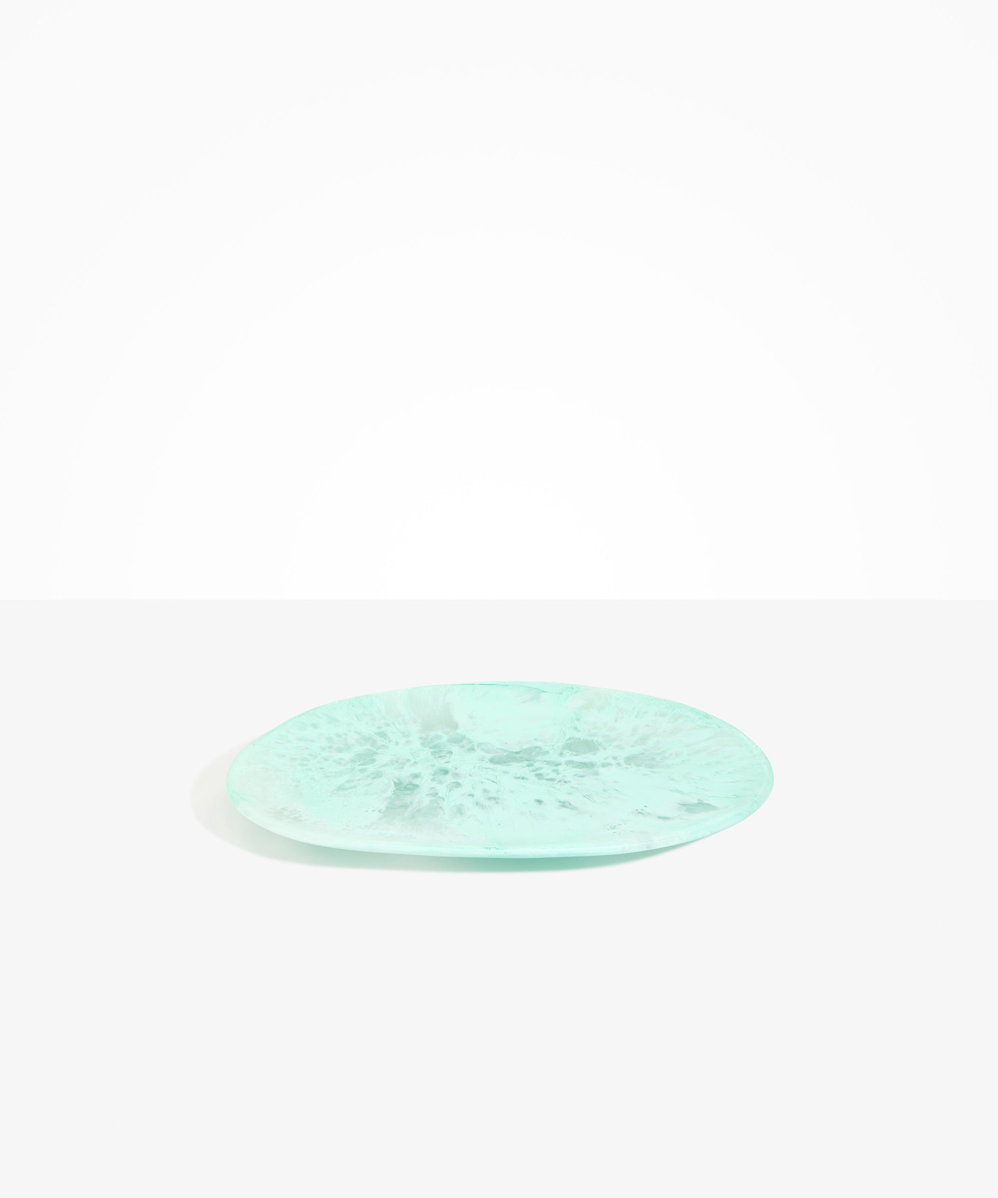 Dinosaur Designs Large Temple Platter in Mint Colour resin..