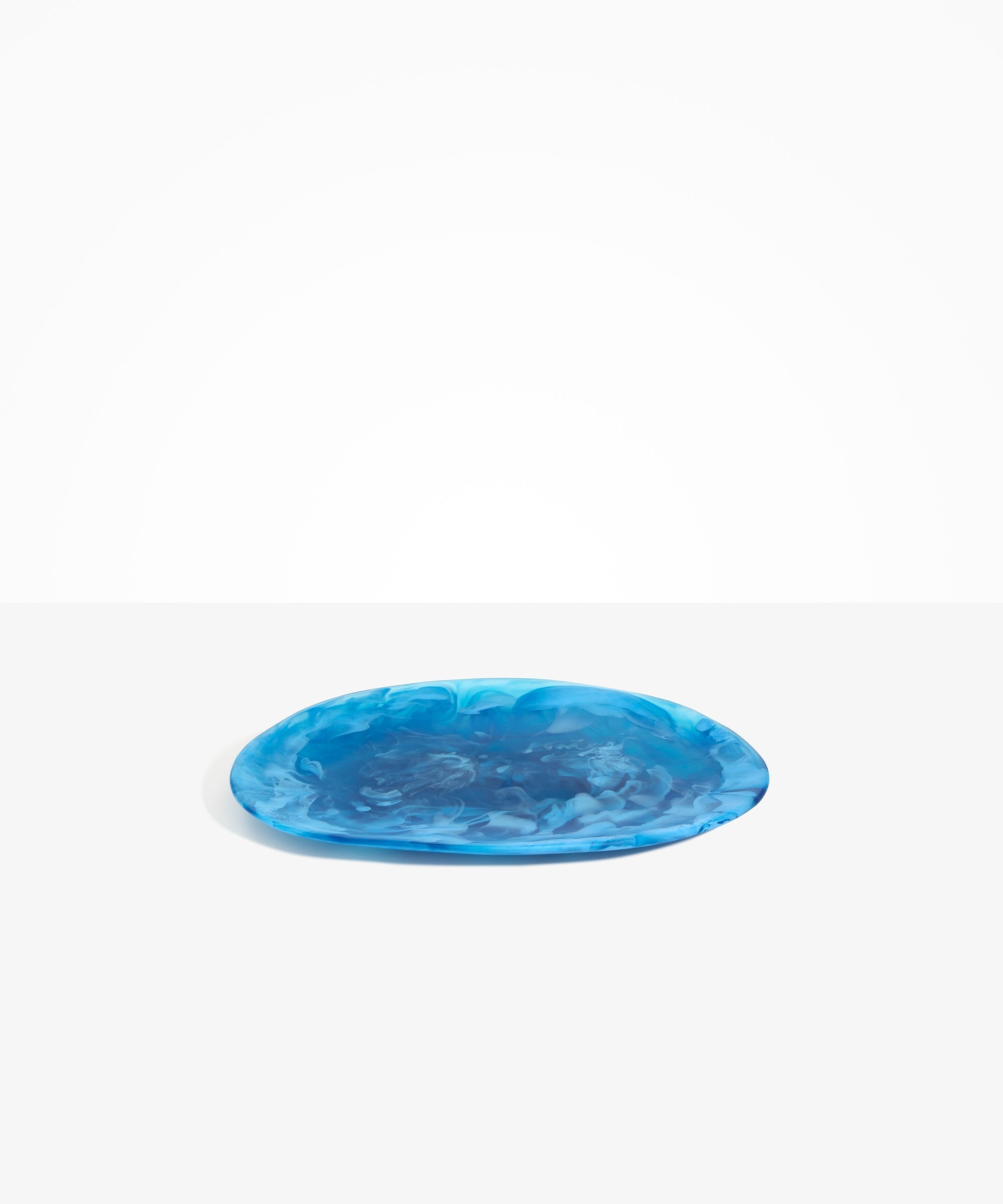 Dinosaur Designs Large Temple Platter in Sky Colour resin.
