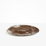 Dinosaur Designs Long Temple Platter in Cappuccino Colour resin..