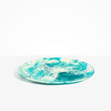 Dinosaur Designs Long Temple Platter in Lagoon Colour resin..