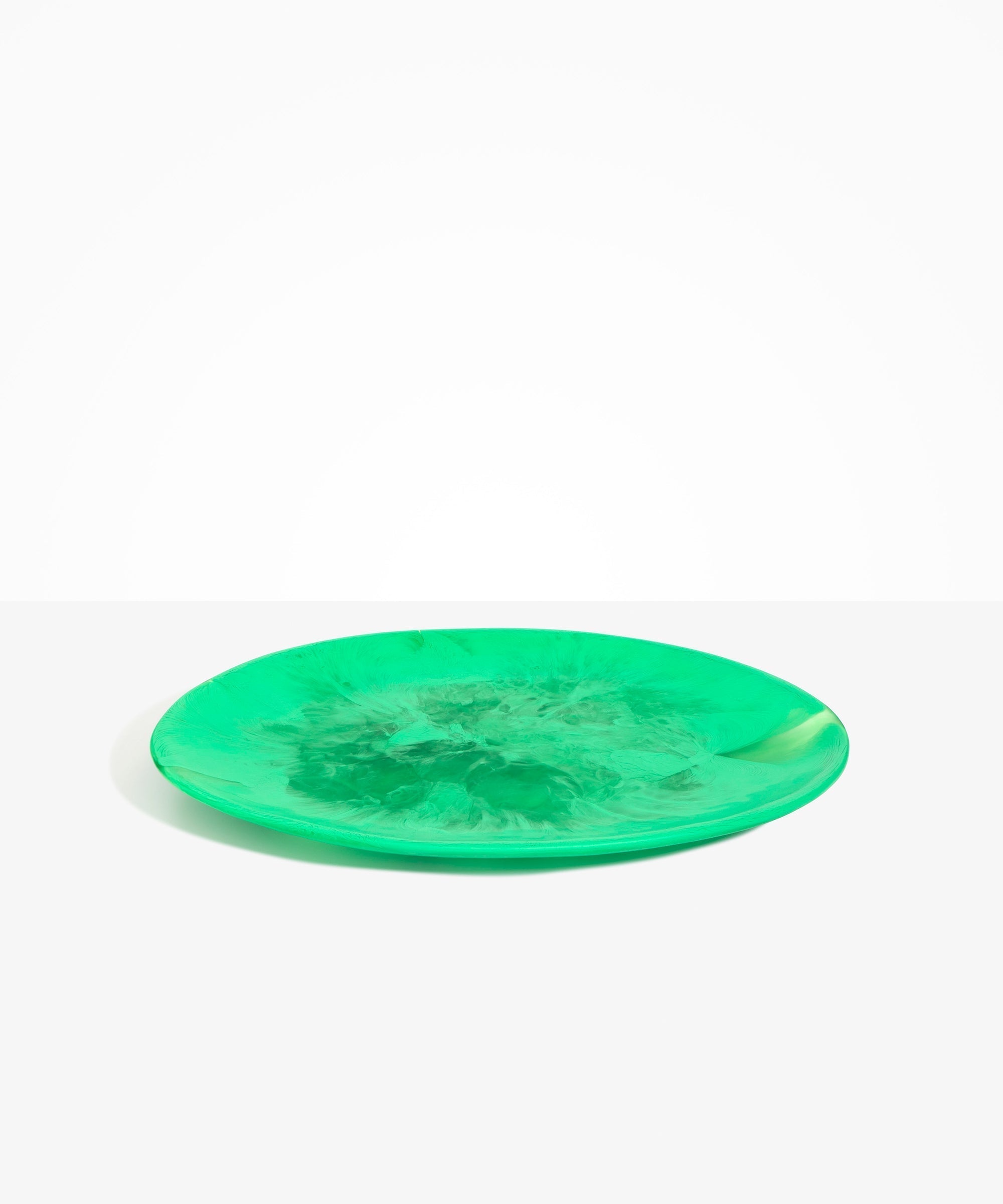 Dinosaur Designs Long Temple Platter in Leaf Colour resin