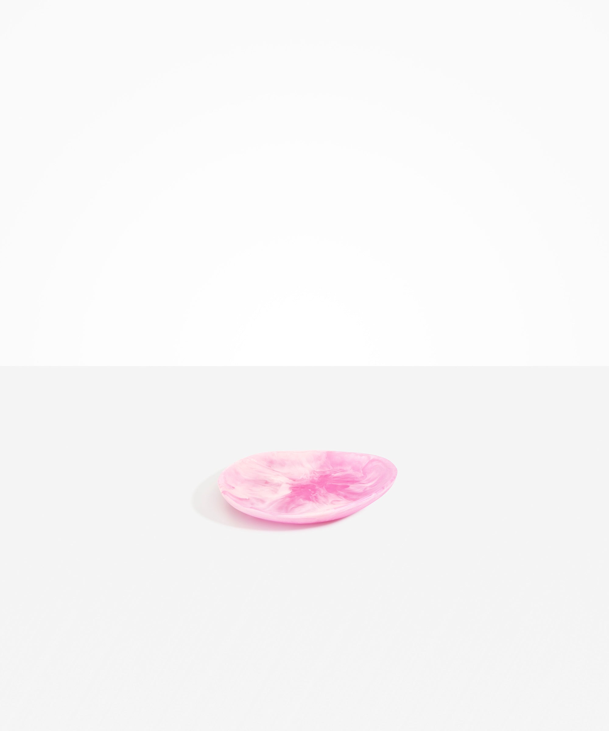 Dinosaur Designs Pebble Side Plate Serving Platters in Shell Pink Colour resin