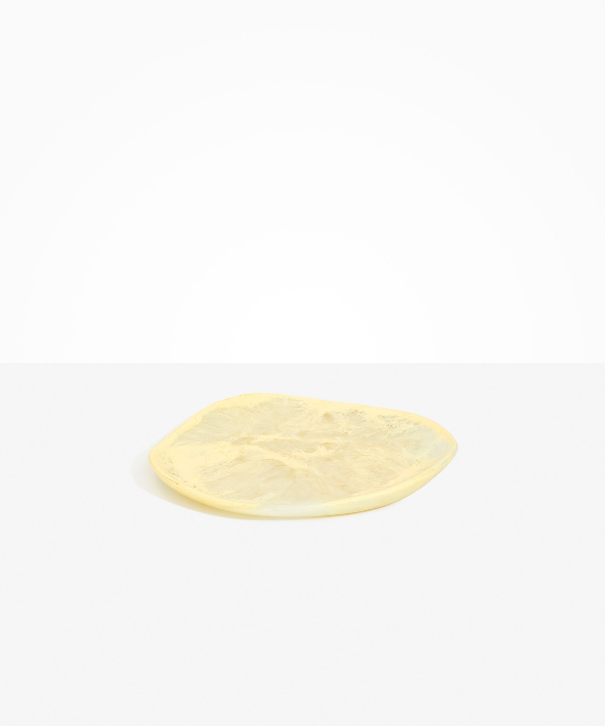 Dinosaur Designs Pebble Plate Serving Platters in Lemon Colour resin