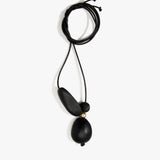 Dinosaur Designs Rock Cluster Pendant in Black Colour resin with Nano-Coated Brass Bead Material