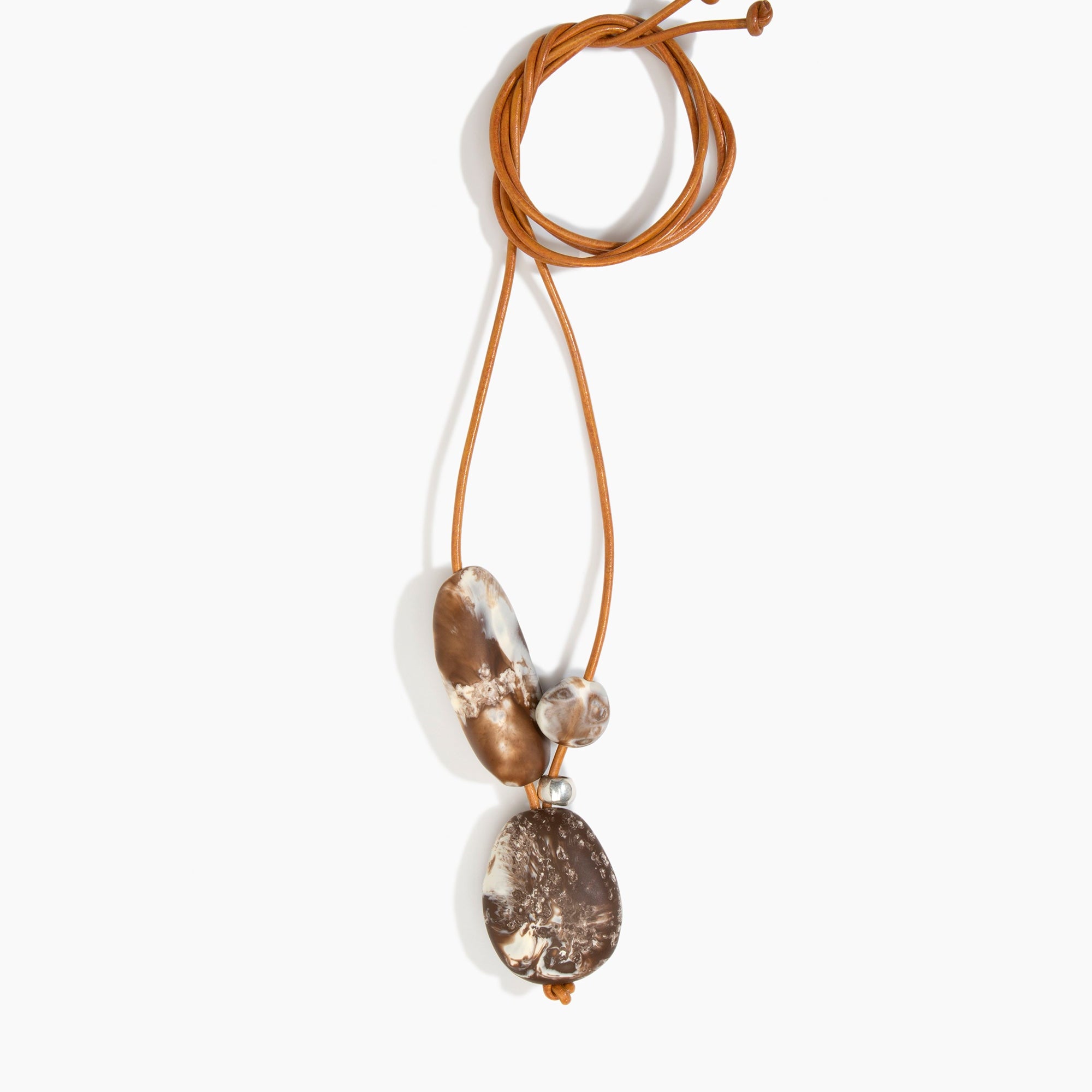 Dinosaur Designs PNROCKCLR rock cluster pendant CAPPUCCINO .