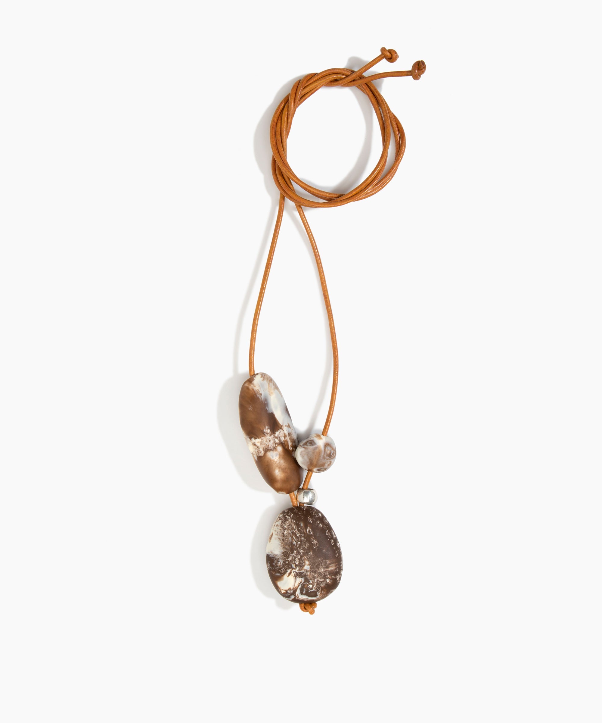 Dinosaur Designs PNROCKCLR rock cluster pendant CAPPUCCINO .