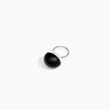 Dinosaur Designs Round Watercolour Ring in Black Colour resin with 925 Sterling Silver Material..
