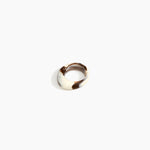 Dinosaur Designs Slate Ring in Cappuccino Colour resin with Regular Fit.