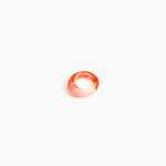 Dinosaur Designs Slate Ring Rings in Strawberry Colour resin with Regular Fit