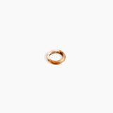 Dinosaur Designs Modern Tribal Band Ring in Light Horn Colour resin with Wide Fit