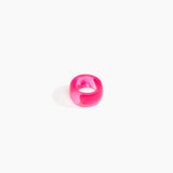 Dinosaur Designs Band Ring Rings in Flamingo Colour resin with Narrow Fit