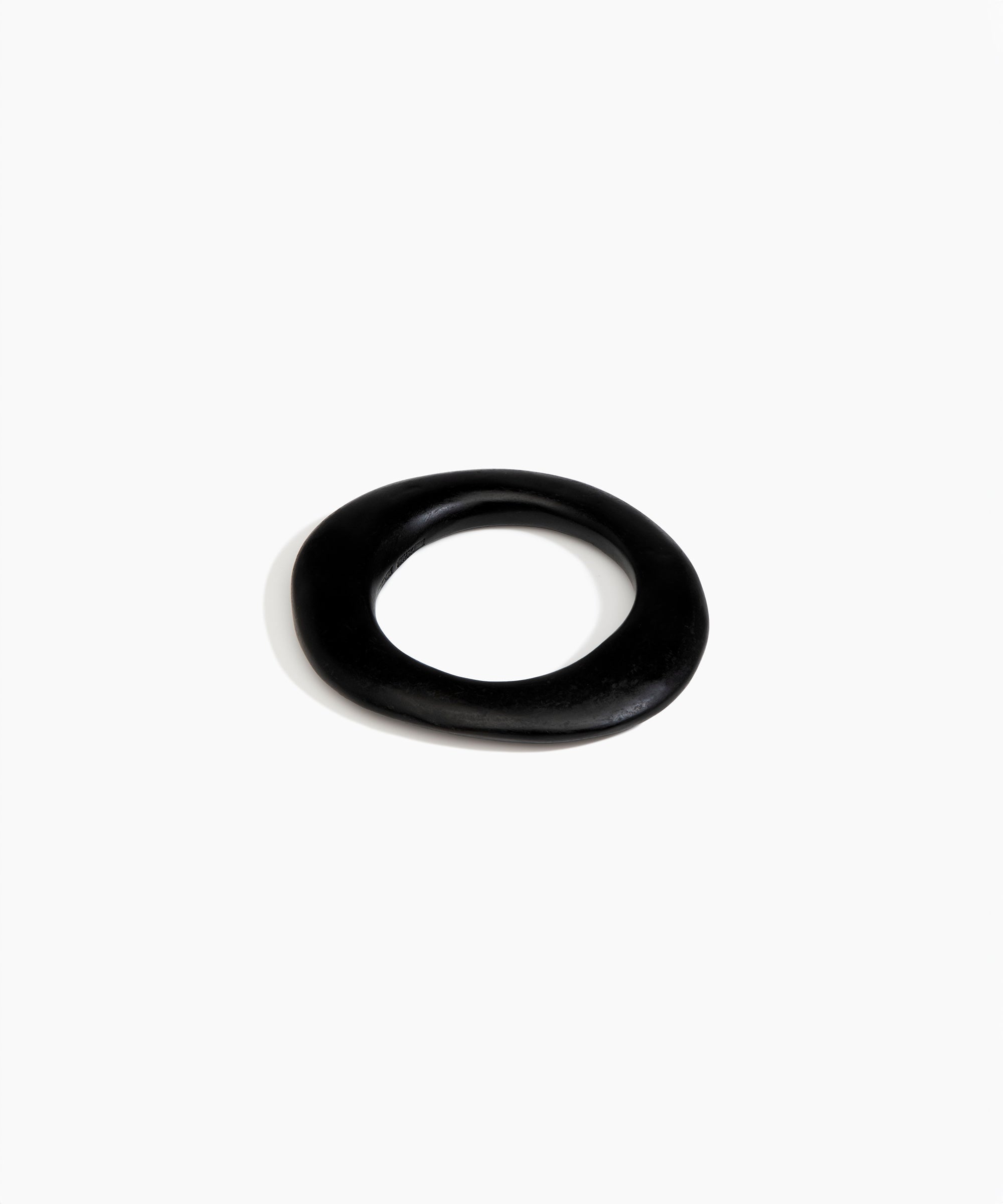Dinosaur Designs Small Drift Bangle in Black Colour resin with Wide Fit...