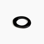 Dinosaur Designs Small Drift Bangle in Black Colour resin with Wide Fit..