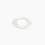 Dinosaur Designs Small Drift Bangle in Snow Swirl Colour resin with Wide Fit..