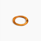 Dinosaur Designs Drift Wishbone Bangle in Dark Horn Colour resin with Wide Fit..