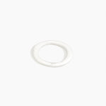 Dinosaur Designs Drift Wishbone Bangle in Snow Swirl Colour resin with Wide Fit