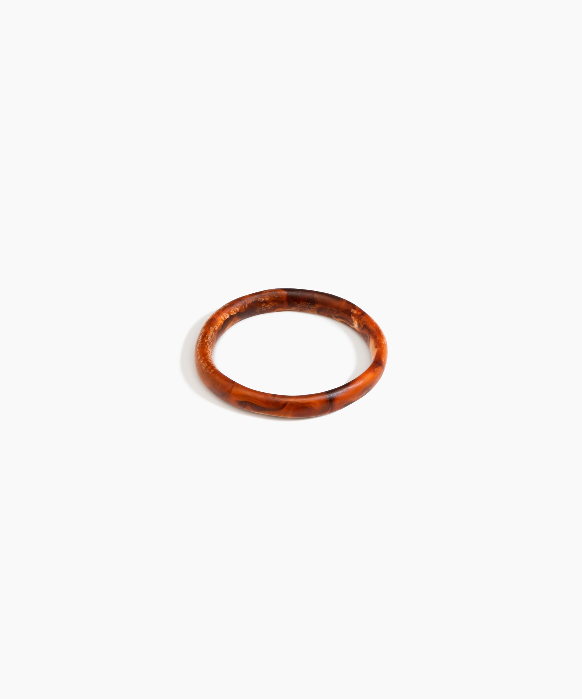 Dinosaur Designs Wishbone Bangle in Dark Horn Colour resin with Wide Fit