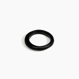 Dinosaur Designs Small Organic Bangle in Black Colour resin with Regular Fit.