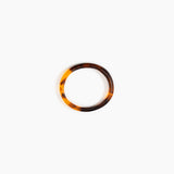 Dinosaur Designs Wishbone Bangle Bracelets in Tortoise Colour resin with Narrow Fit