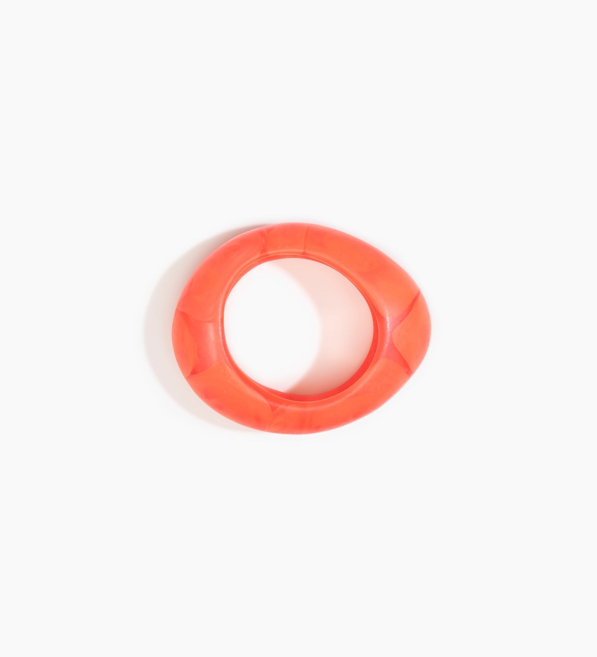 Dinosaur Designs Medium Rock Bangle Bracelets in Lychee Colour resin with Wide Fit