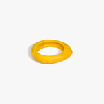 Dinosaur Designs Small Rock Bangle in Honeycomb Colour resin with Wide Fit..