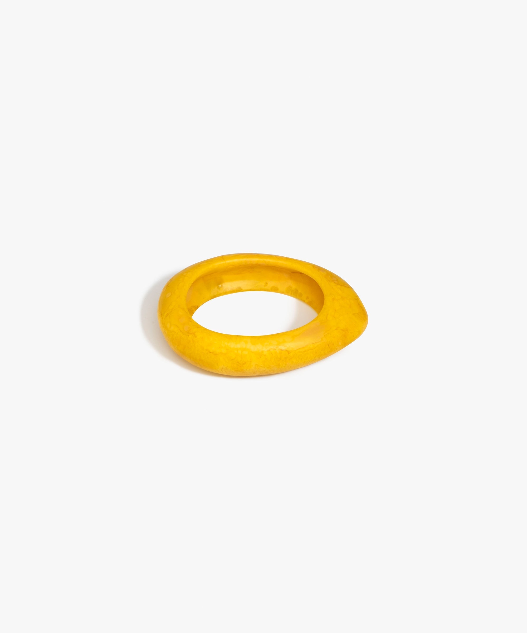 Dinosaur Designs Small Rock Bangle in Honeycomb Colour resin with Wide Fit