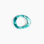 Dinosaur Designs Small Rock Bangle in Lagoon Colour resin with Wide Fit