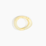 Dinosaur Designs Small Rock Bangle in Lemon Colour resin with Wide Fit..