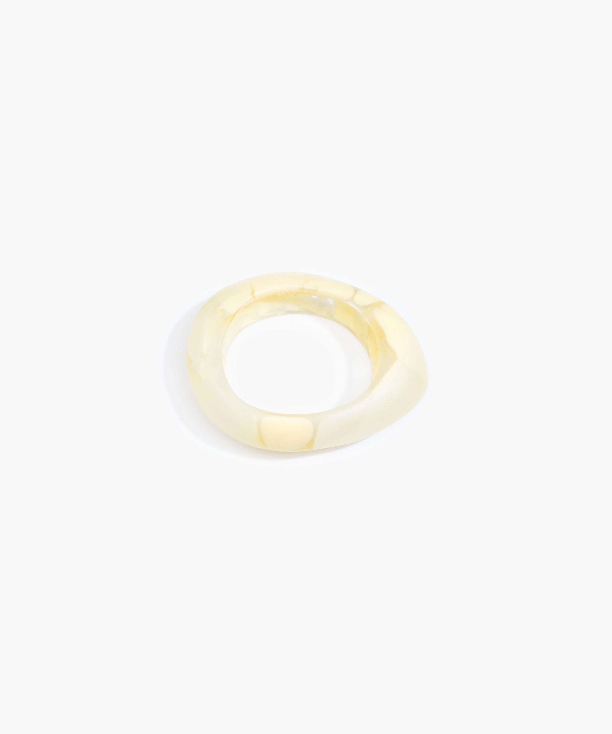 Dinosaur Designs SBRCKSML small rock bangle LEMON..