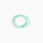 Dinosaur Designs Small Rock Bangle in Mint Colour resin with Wide Fit