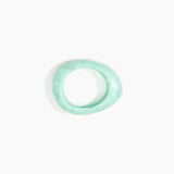 Dinosaur Designs Small Rock Bangle in Mint Colour resin with Wide Fit..