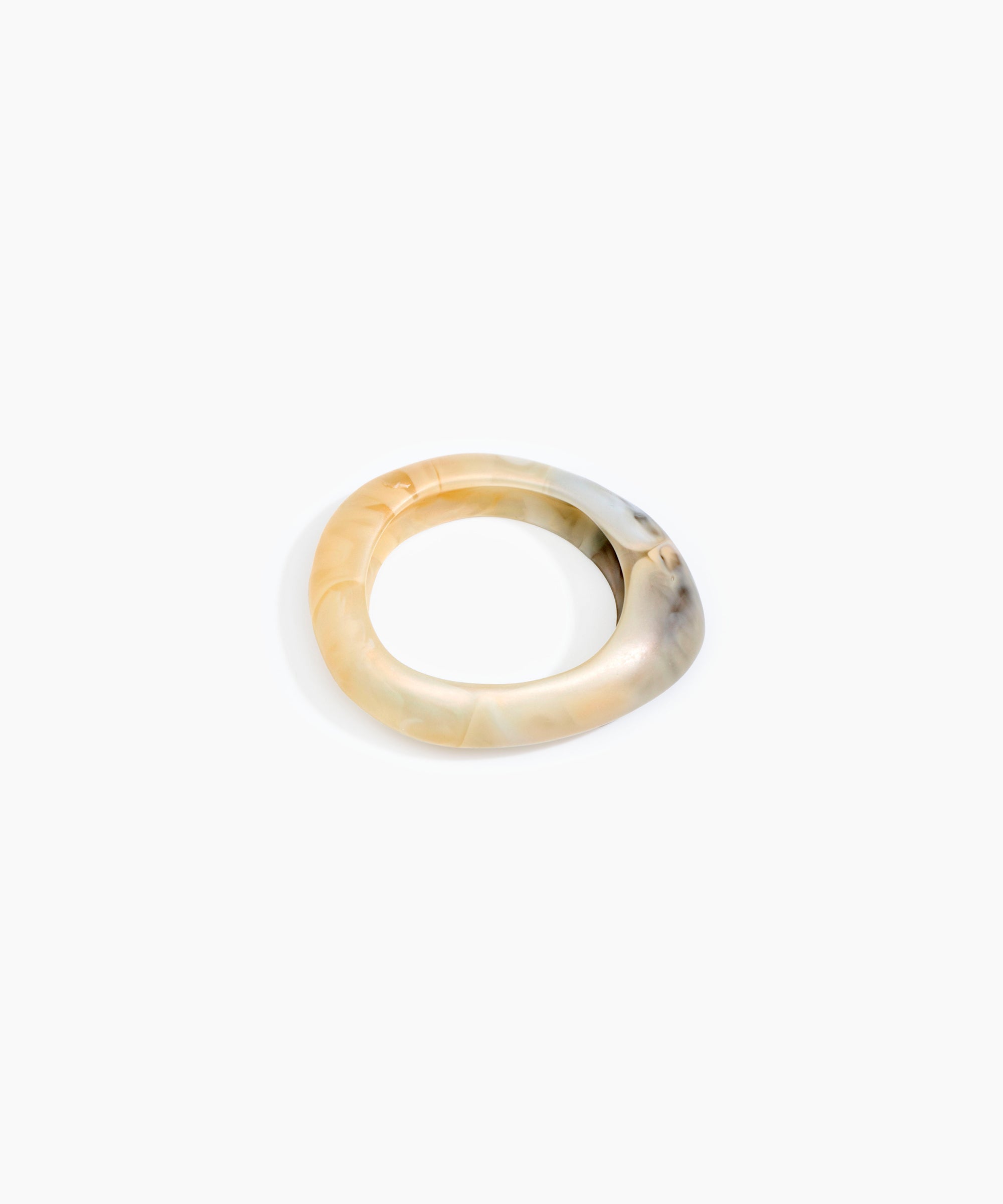 Dinosaur Designs SBRCKSML small rock bangle SANDY PEARL