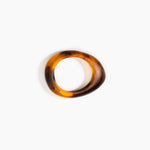 Dinosaur Designs Small Rock Bangle in Tortoise Colour resin with Wide Fit